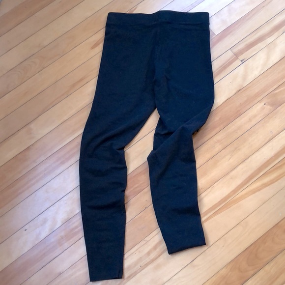 Express Sliced Shredded Cut Black Leggings Size Small - Picture 2 of 6